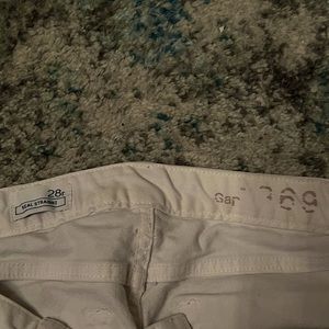White fitted ankle length, size 28 from Gap